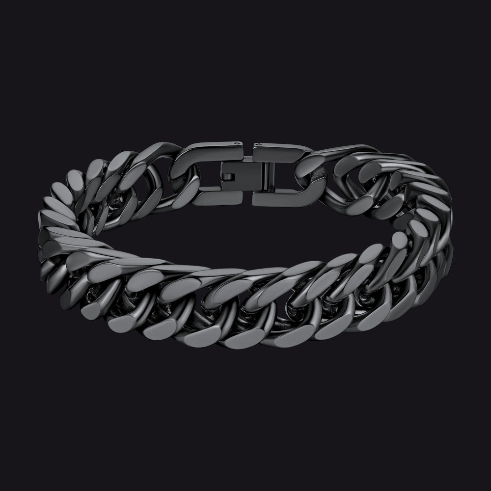 Miami Cuban Link Chain Bracelet for in Stainless Steel
