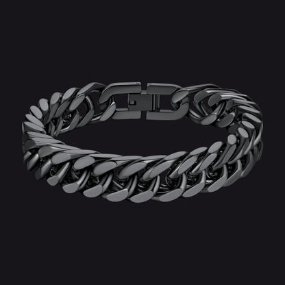 Miami Cuban Link Chain Bracelet for in Stainless Steel