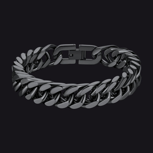 Miami Cuban Link Chain Bracelet for in Stainless Steel