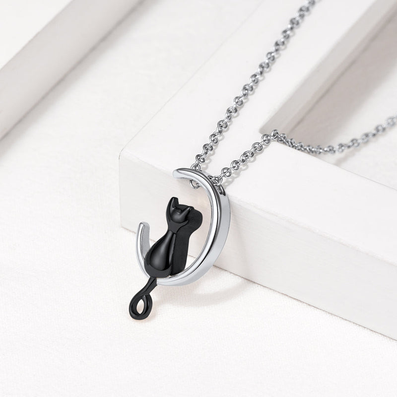 Customized Pet Cat Urn Necklace for Ashes Memorial Gift