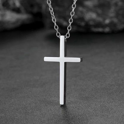 Classic Cross Necklace Christian Faith Pendant for