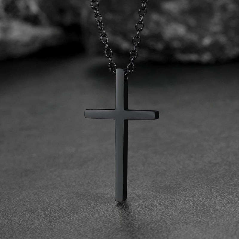 Classic Cross Necklace Christian Faith Pendant for