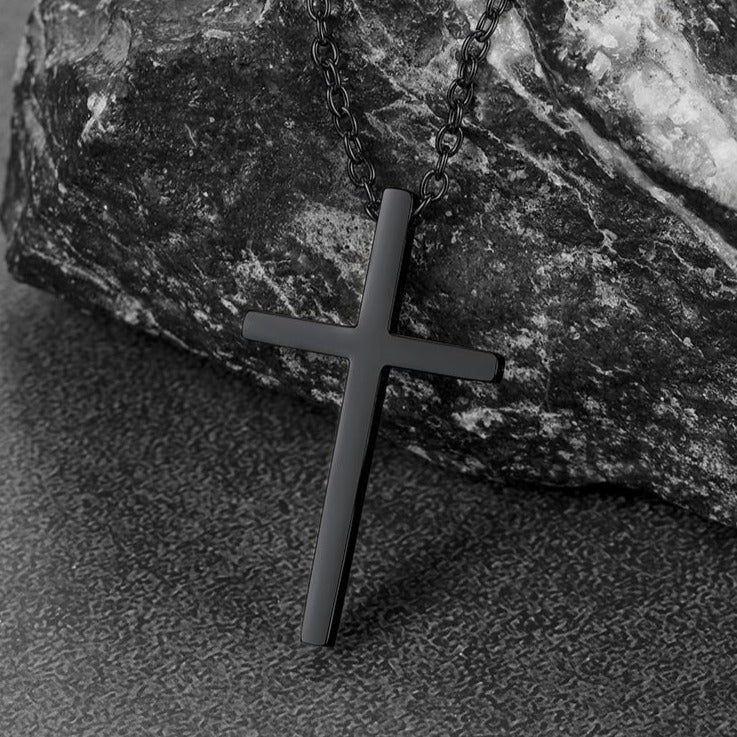 Classic Cross Necklace Christian Faith Pendant for