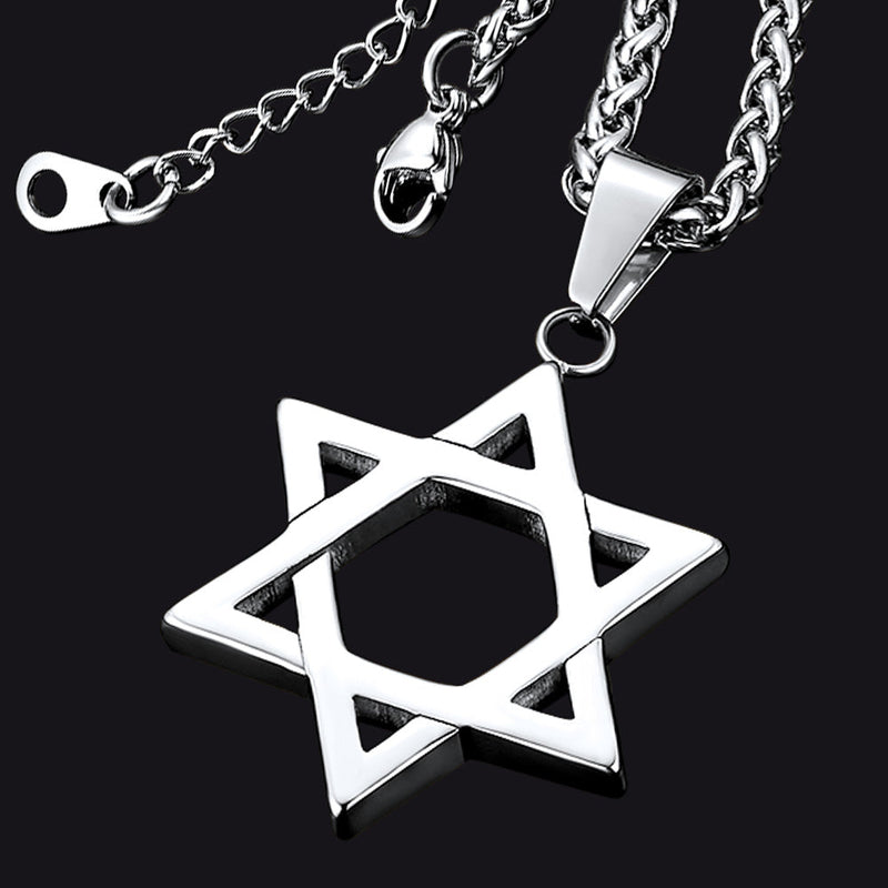 Jewish Magen Star of David Necklace for
