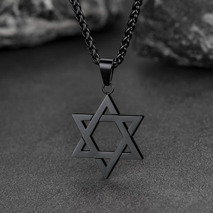 Jewish Magen Star of David Necklace for