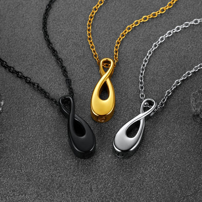 Customized Infinity Urn Necklace Cremation Jewelry for Ashes