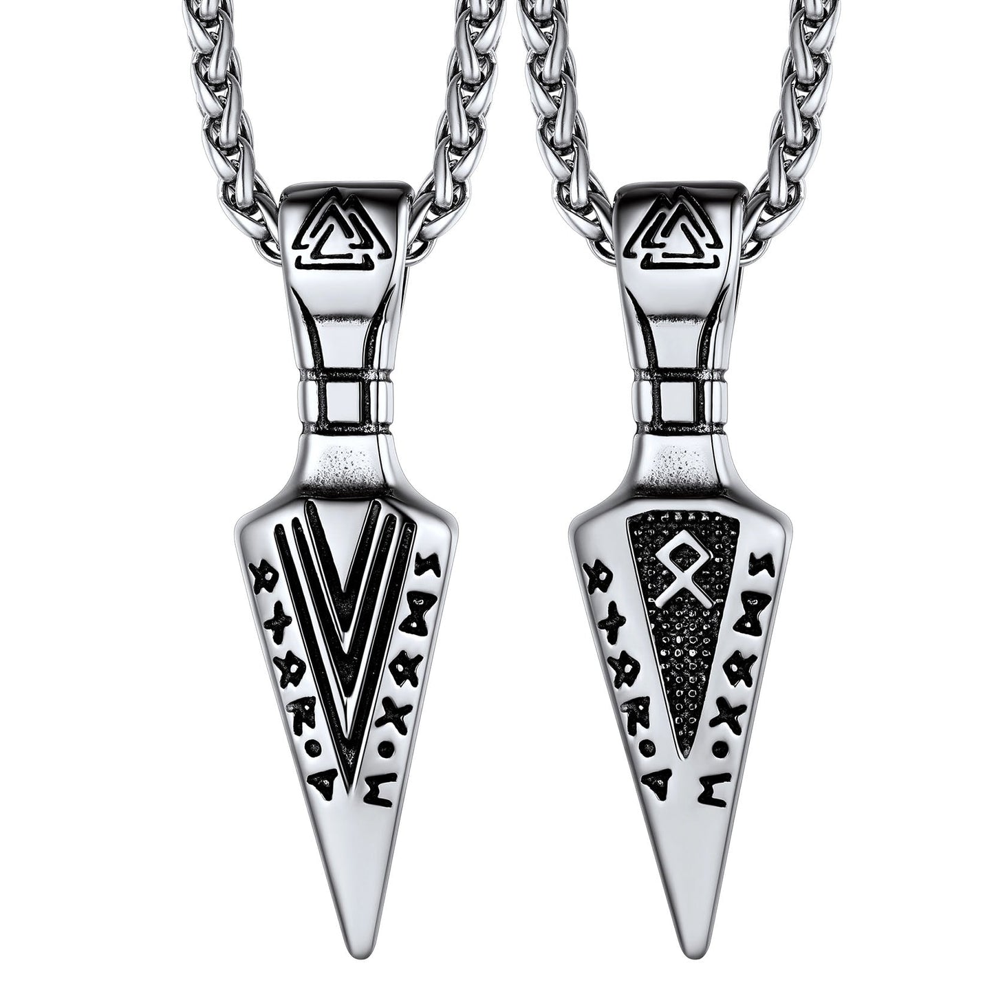 Viking Odin Gungnir Sword Necklace With Runes for