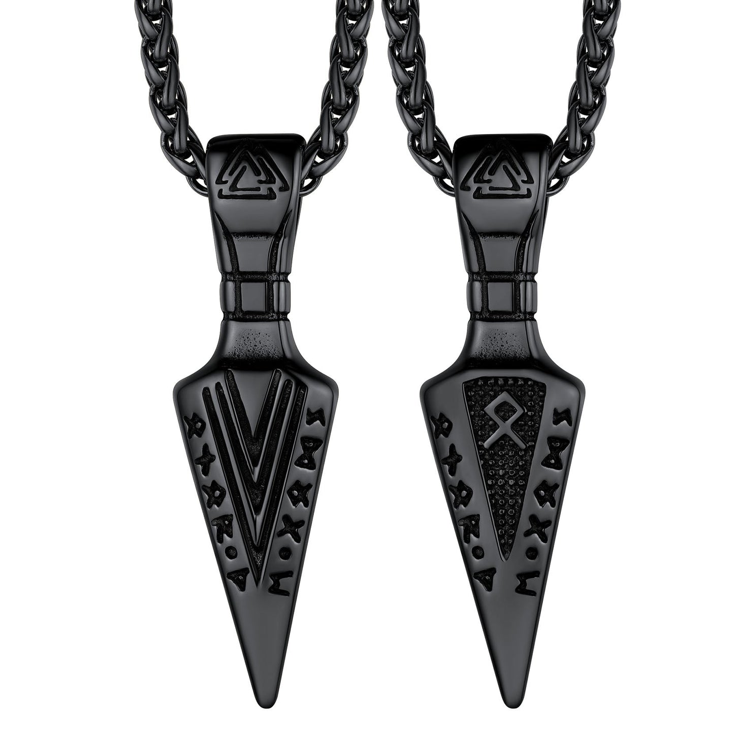 Viking Odin Gungnir Sword Necklace With Runes for