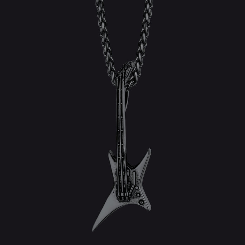 Rock Guitar Pendant Music Necklace for