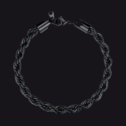 3mm/6mm Link Rope Chain Bracelet for