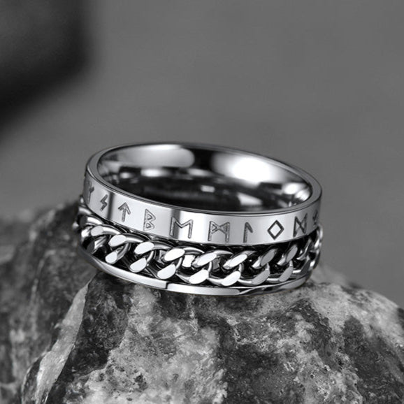 Viking Spinner Fidget Anxiety Ring for