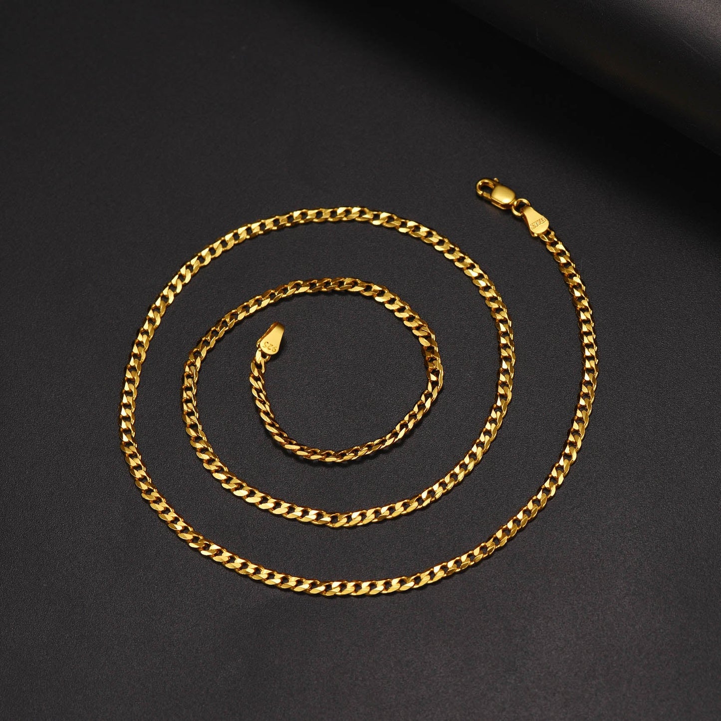 Sterling Silver Thick Curb Chain Link Necklace for
