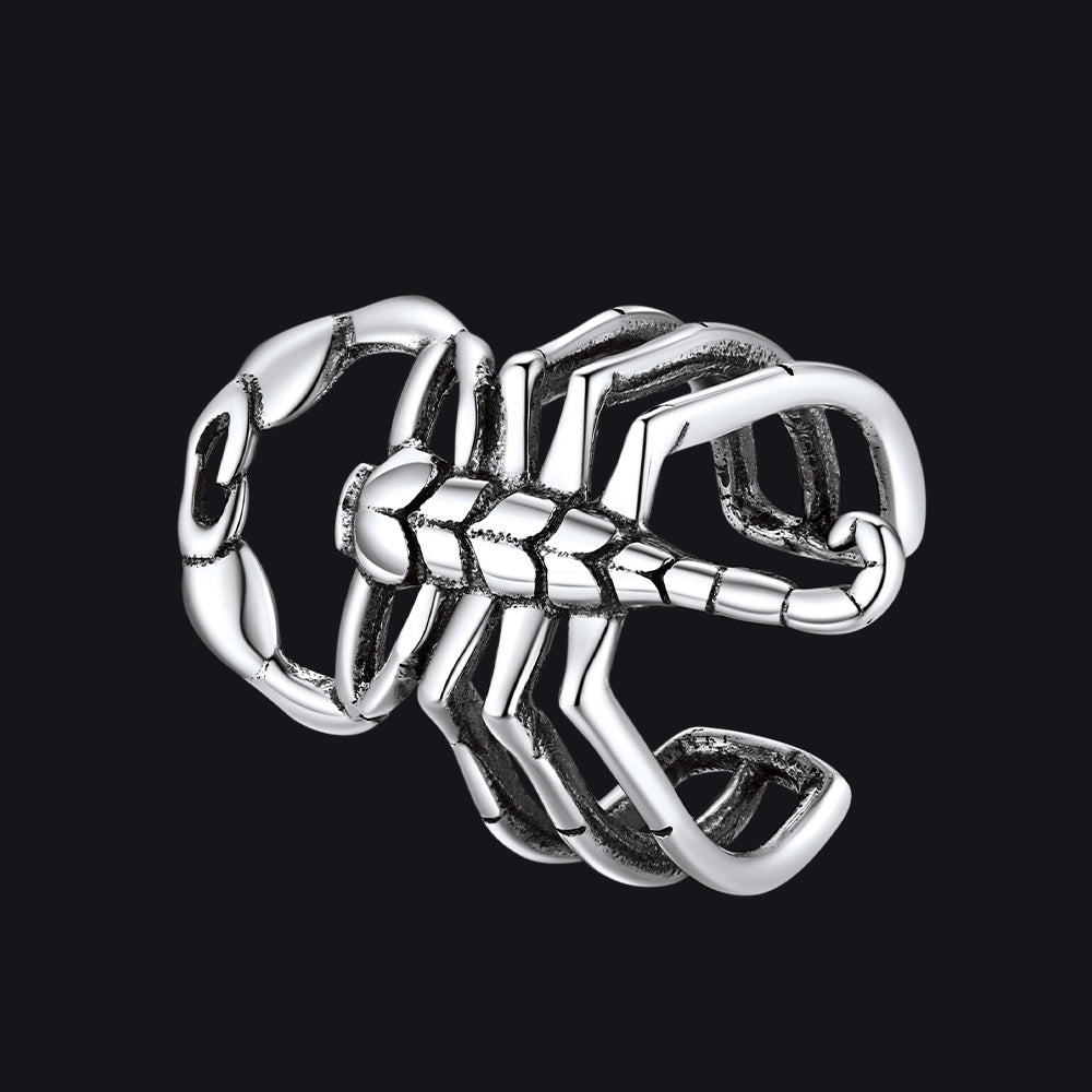Sterling Silver Scorpion Ear Cuff for