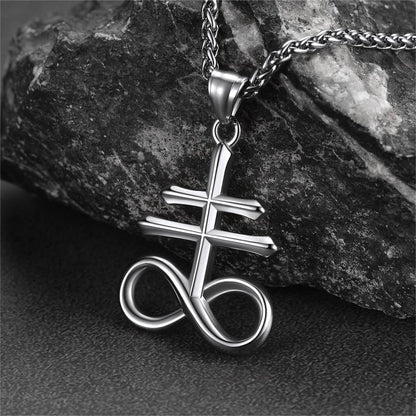 Church of Satan Leviathan Cross Necklace Pendant for