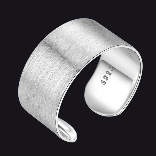 925 Sterling Silver Custom Open Band Ring for , 5/10/15mm
