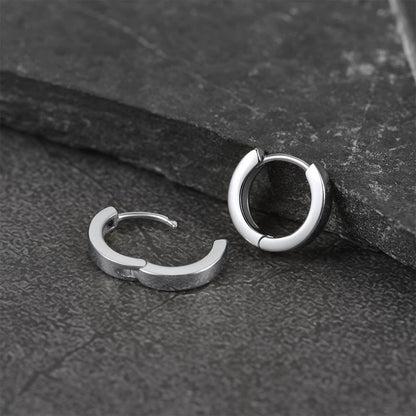 Sterling Silver Huggie Hoop Classic Earrings for