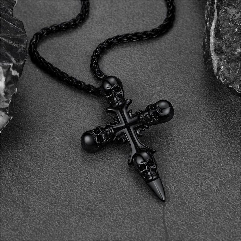 Skull Cross Necklace for Stainless Steel