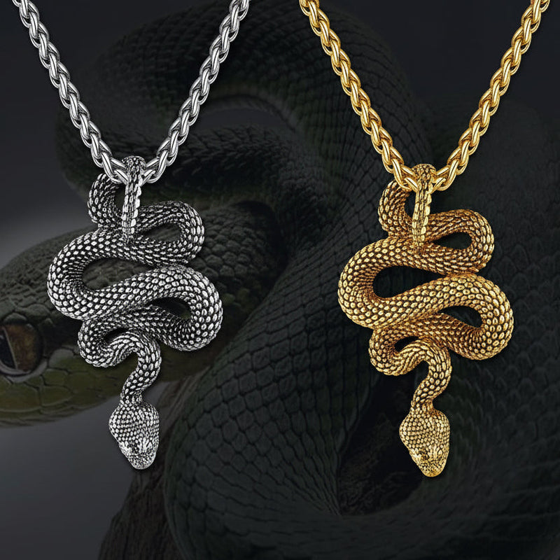 Gothic Retro Snake Necklace for