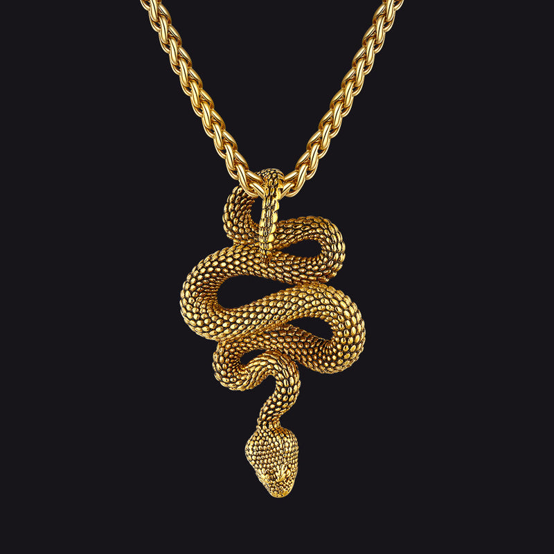 Gothic Retro Snake Necklace for