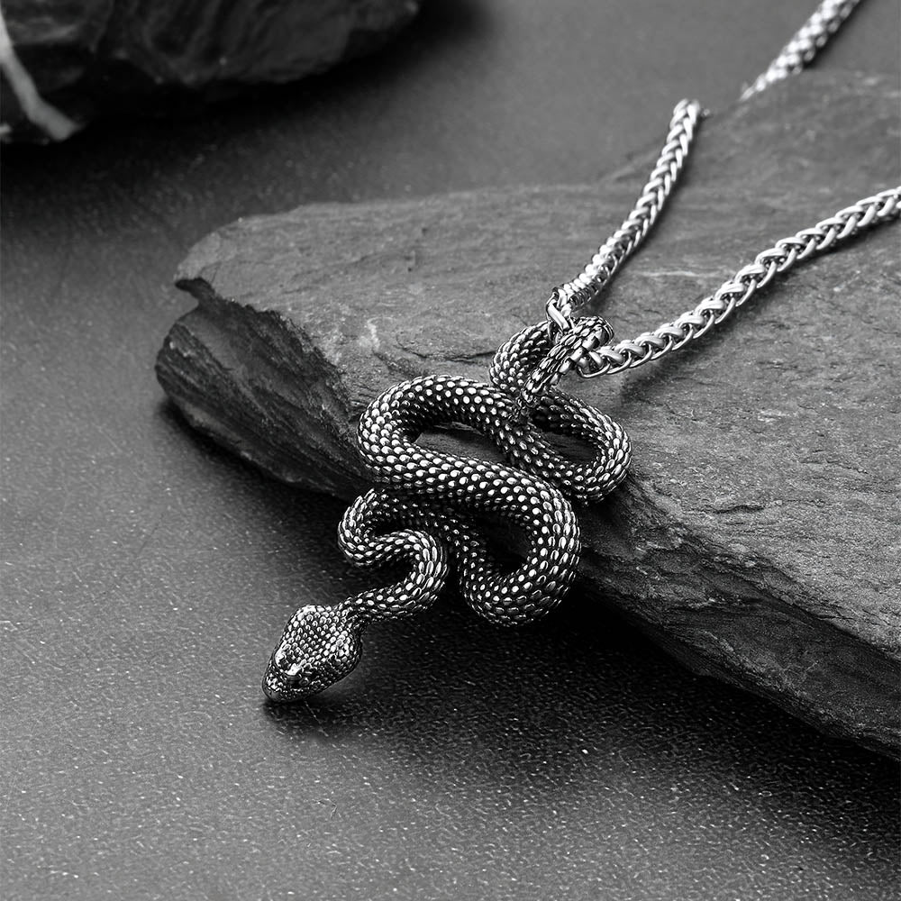 Gothic Retro Snake Necklace for
