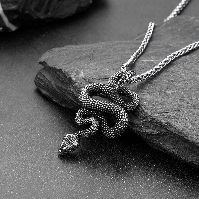Gothic Retro Snake Necklace for
