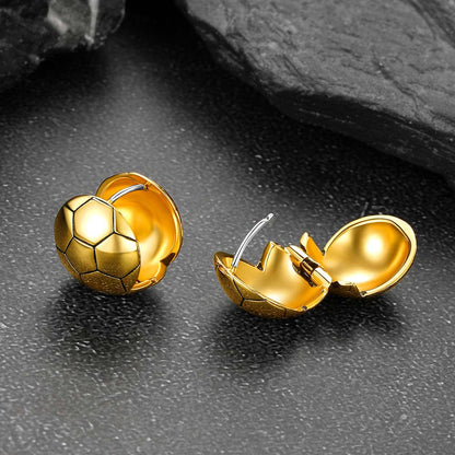Soccer Sport Stud Earrings for