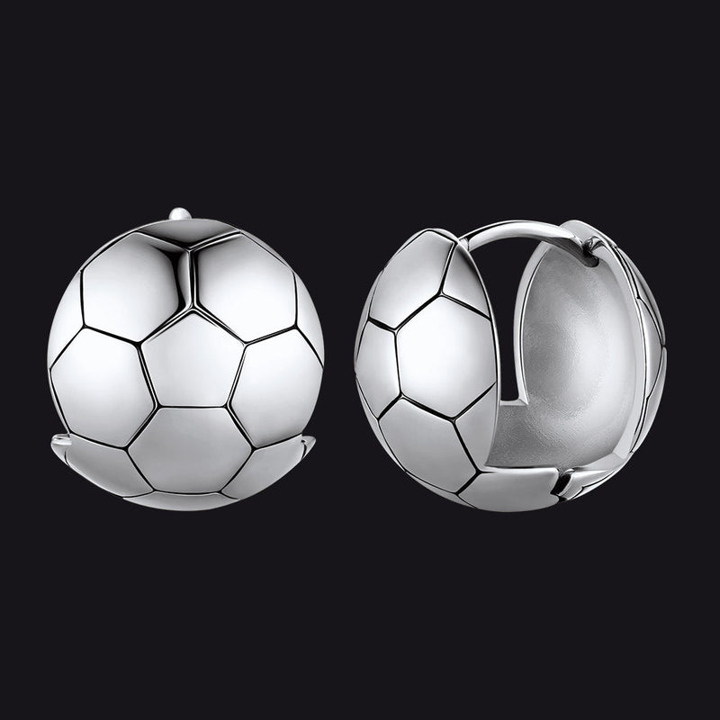 Soccer Sport Stud Earrings for