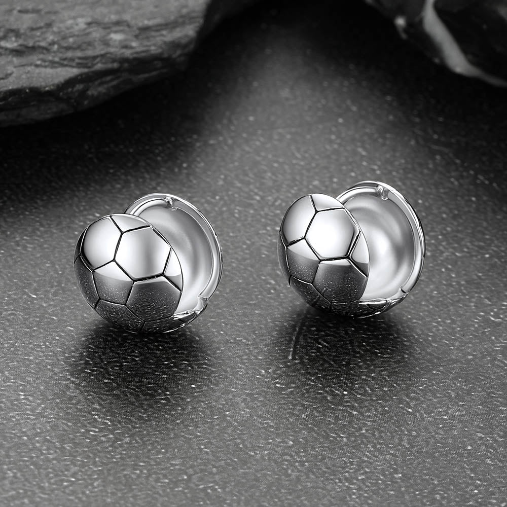 Soccer Sport Stud Earrings for