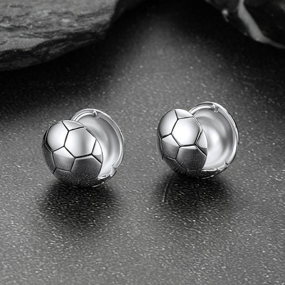 Soccer Sport Stud Earrings for