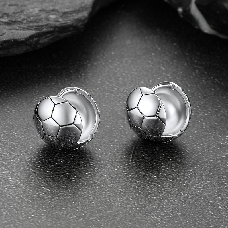 Soccer Sport Stud Earrings for