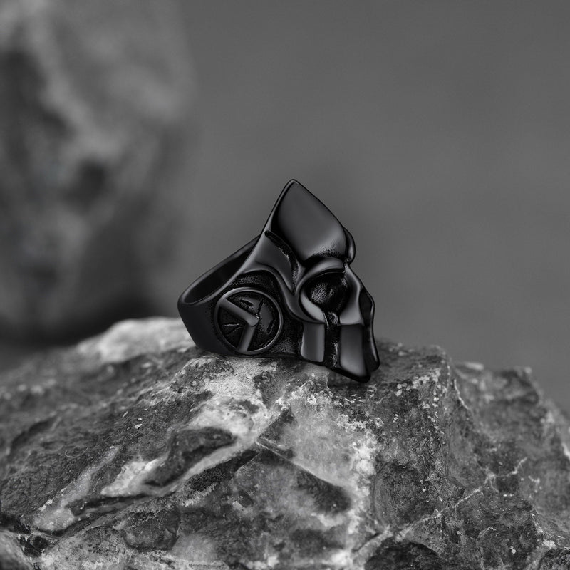 Flash Stainless Steel Spartan Helmet Rings for