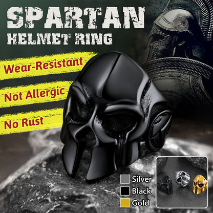 Flash Stainless Steel Spartan Helmet Rings for