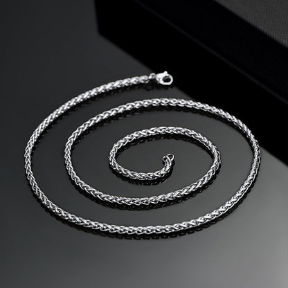 Thin Spiga Wheat Chain Necklace for 3mm Width