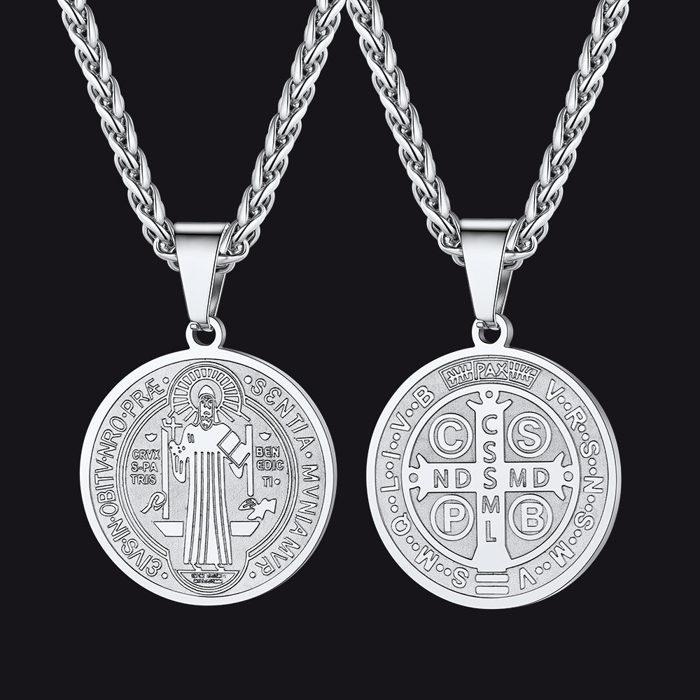 Christian St. Benedict Medal Necklace for