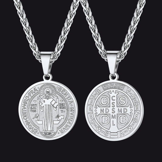 Christian St. Benedict Medal Necklace for