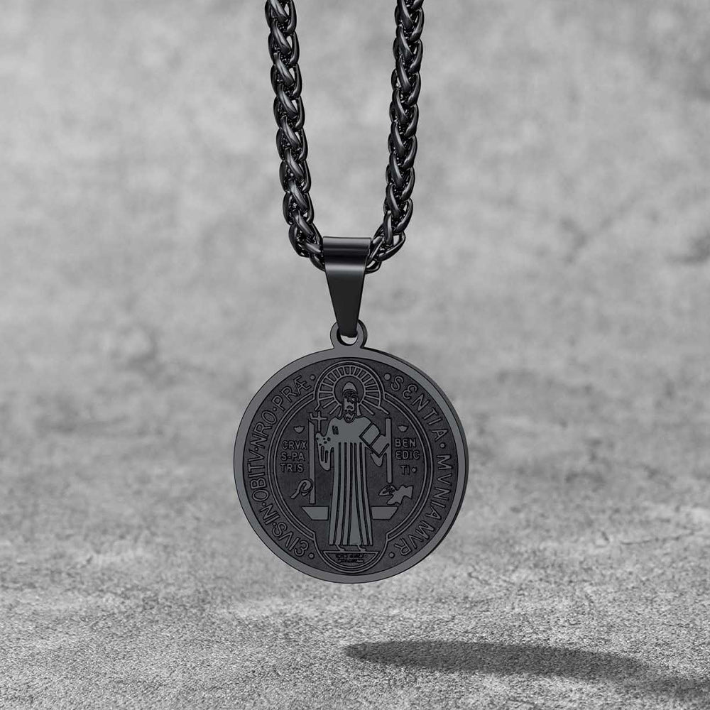 Christian St. Benedict Medal Necklace for