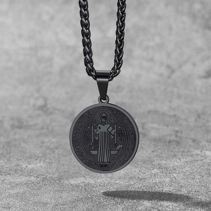 Christian St. Benedict Medal Necklace for