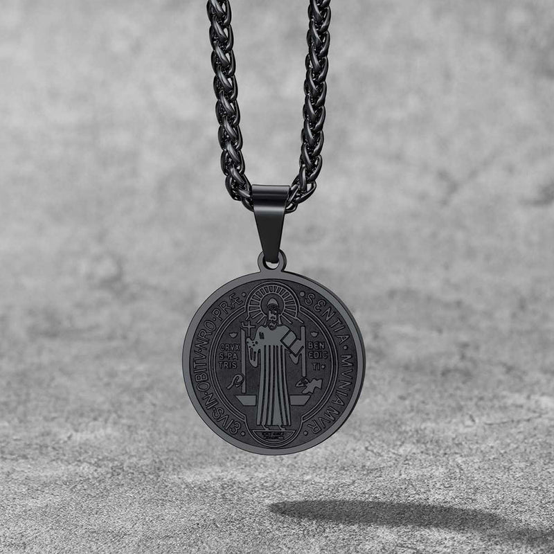 Christian St. Benedict Medal Necklace for