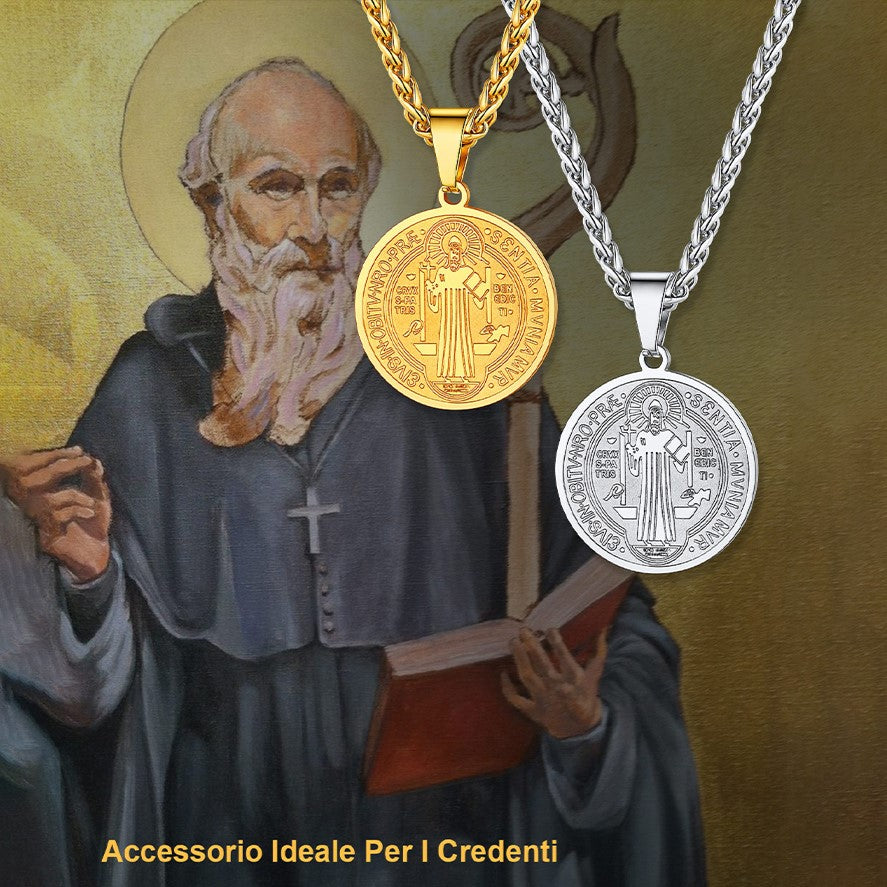 Christian St. Benedict Medal Necklace for