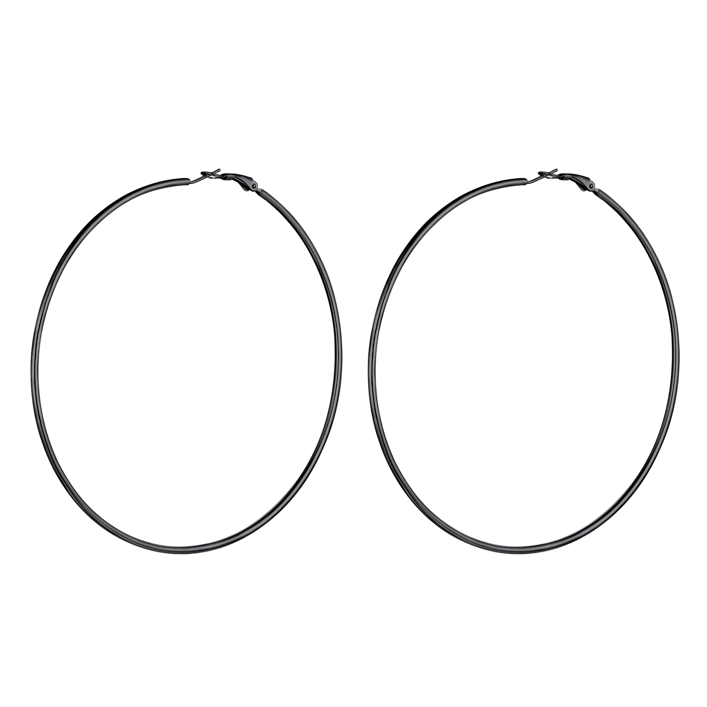 Lightweight Large Hoop Earrings for Lobster Clasp
