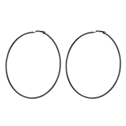 Lightweight Large Hoop Earrings for Lobster Clasp