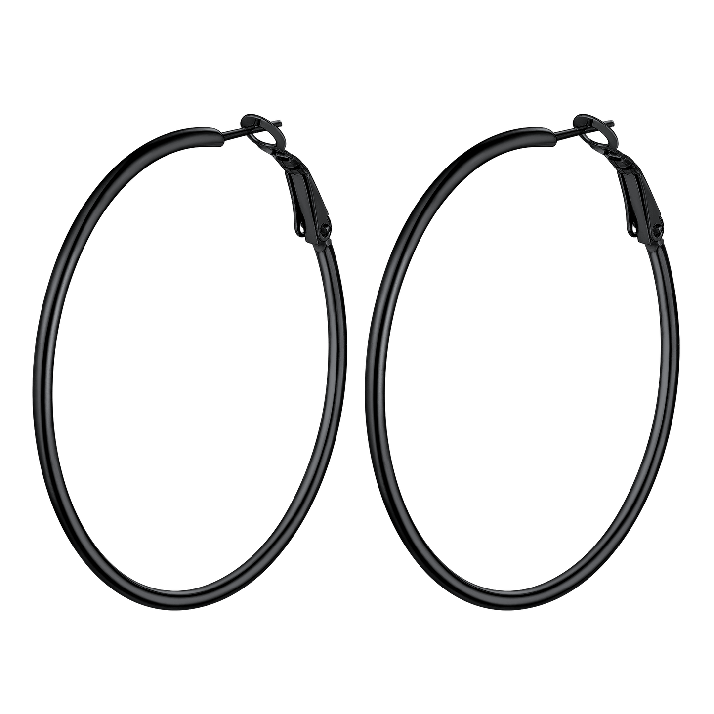 Lightweight Large Hoop Earrings for Lobster Clasp