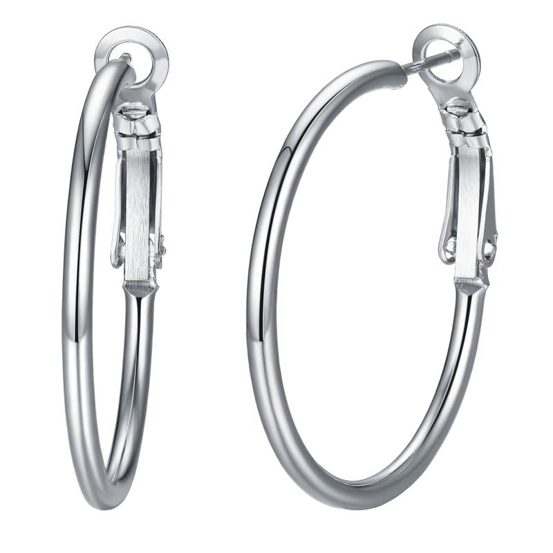 Lightweight Large Hoop Earrings for Lobster Clasp