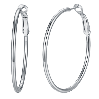 Lightweight Large Hoop Earrings for Lobster Clasp