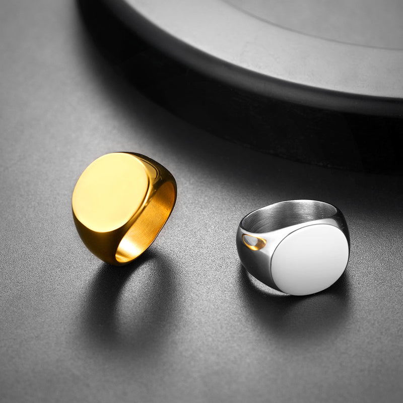 Customized Statement Signet Ring Gifts for