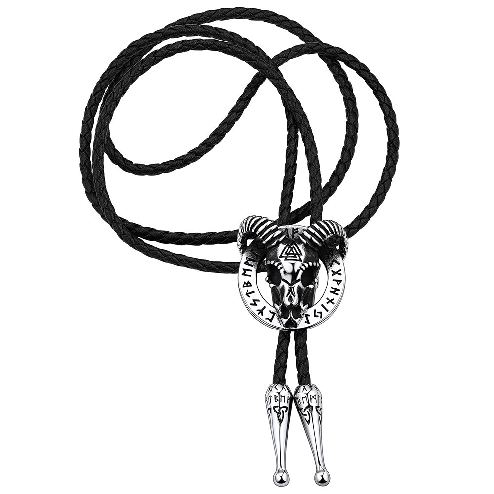 Satanic Baphomet Goat Bolo Tie for