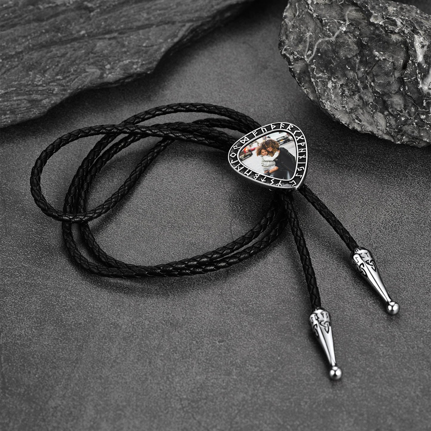 Customized Viking Heart Picture Bolo Ties for