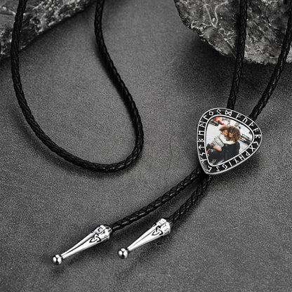 Customized Viking Heart Picture Bolo Ties for