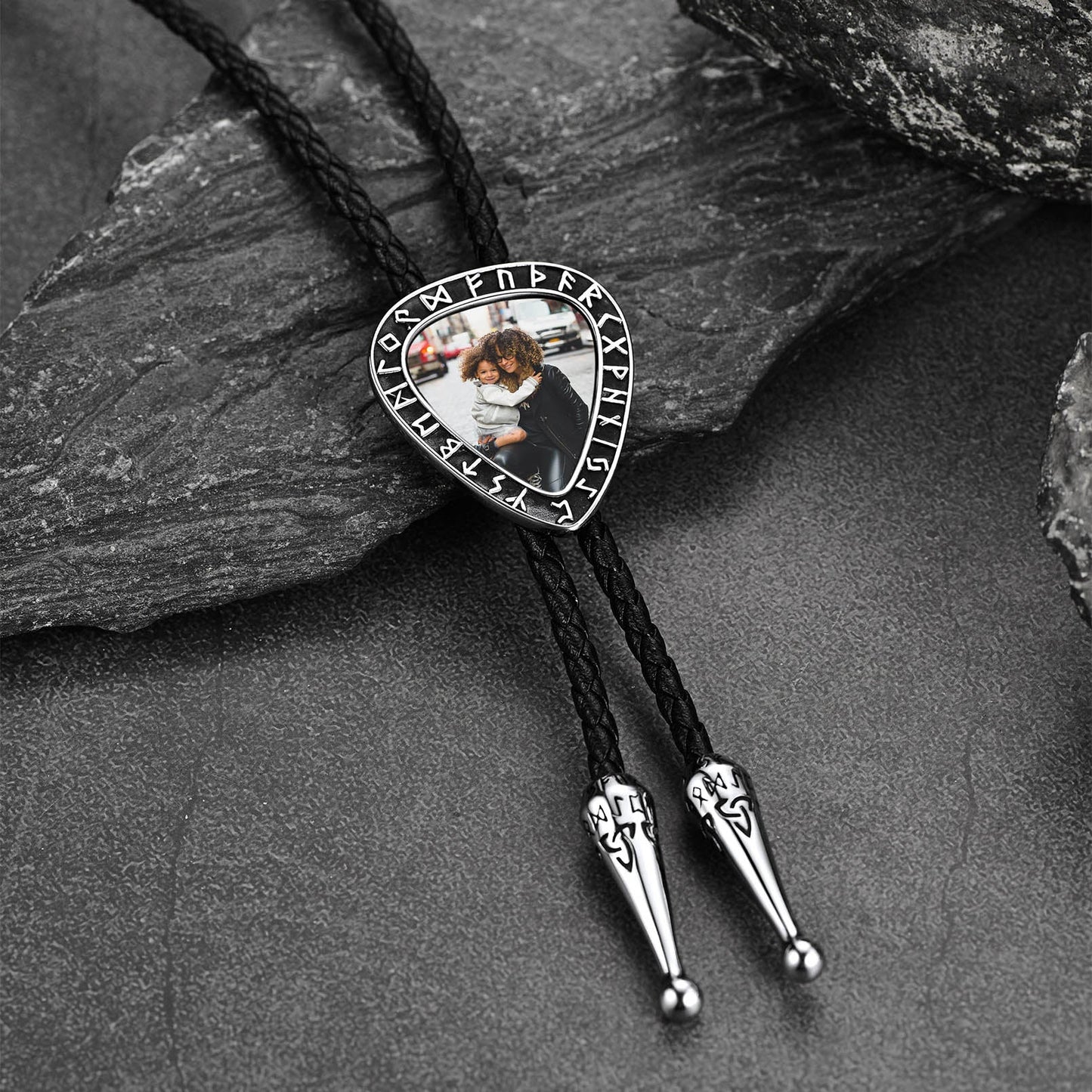Customized Viking Heart Picture Bolo Ties for