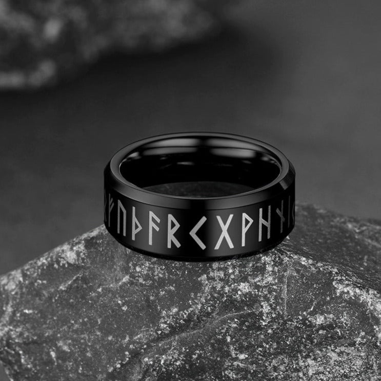 Norse Viking Runes Viking Band Ring for 8mm